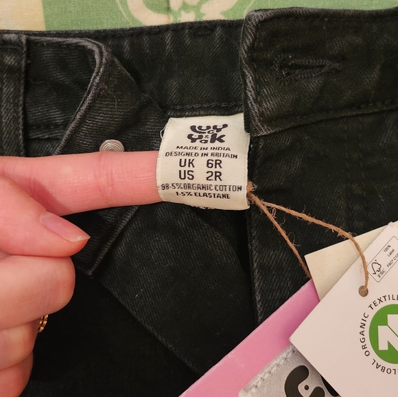 NWT LUCY & YAK Soho Close Fitting Jeans ORGANIC DENIM - Washed Black, skinny, 2 - Picture 3 of 6